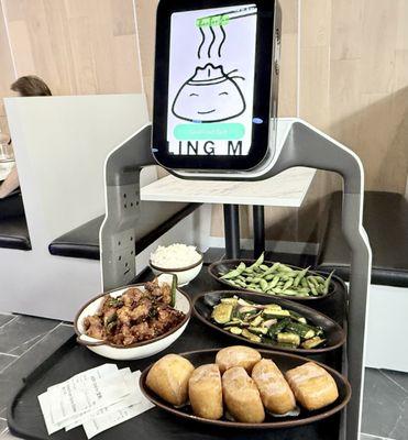 Robot delivering our food to the table!