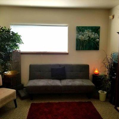 Our peaceful waiting area, have a nice cup of tea while you wait