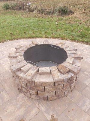 Custom 18x31 inch liner for Serafina firepit!