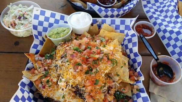 Nachos! Huge portion and delicious! HEAVEN!