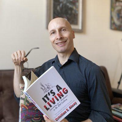 Recent photo with book