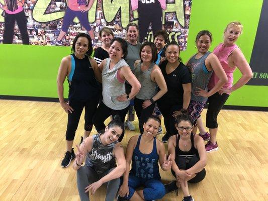 My fabulous Wednesday class peeps