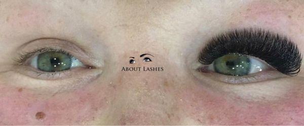 Big change for your look with eyelash extensions