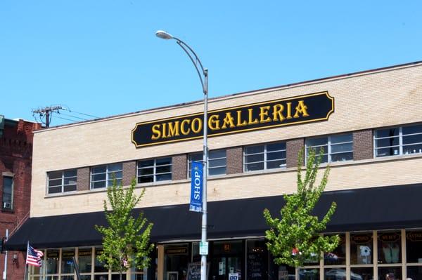 Simco Galleria, located on the corner of South Main St and Niagara St in downtown Canandaigua, NY.