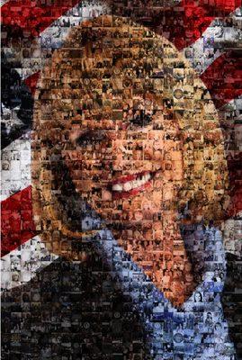 This is a collage of Illinois State Auxiliary President Billie Guthals. I built this out of pictures of her family and time serving VFW aux.