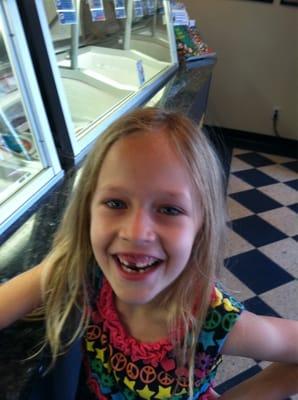 Madi lost a tooth so this was here treat!