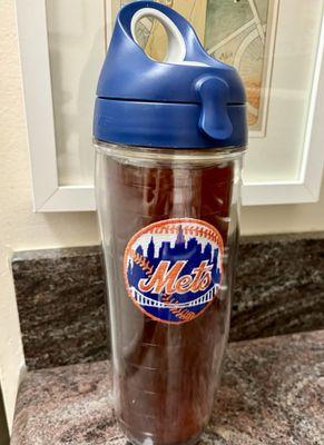 My METS Tervis for my room temperature coffee this afternoon. 08/20/25 Favorite Team Tumblers.
