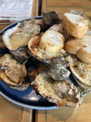 Chargrilled oysters