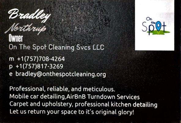 On The Spot Cleaning