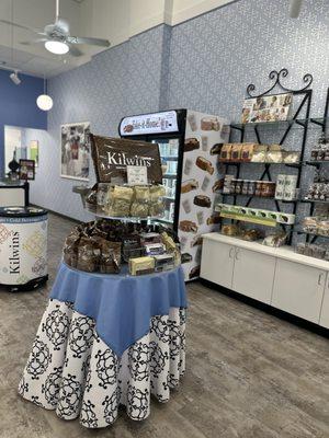 Inside the shop