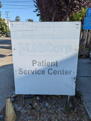 Sign is really hard to read to see place of business.