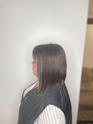 hair extension install