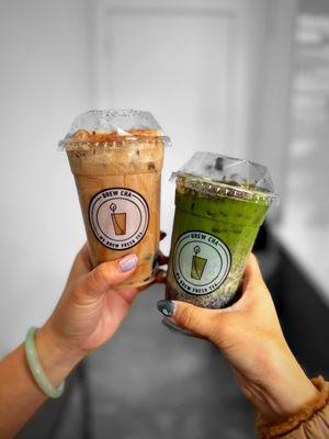 Tiramisu Milk Tea and Oreo Matcha