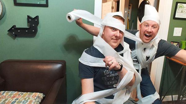 No toilet paper shortage here!