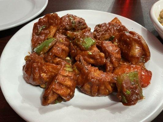 Vegetable chili momos. 5/5 spice. No joke.