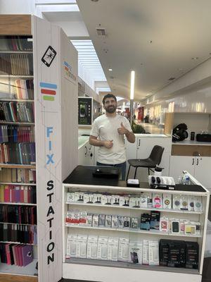 Ahmed after he helped me replace my screen