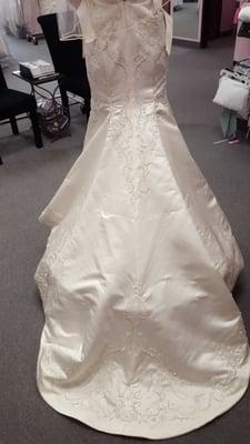 The train of my beautiful dress