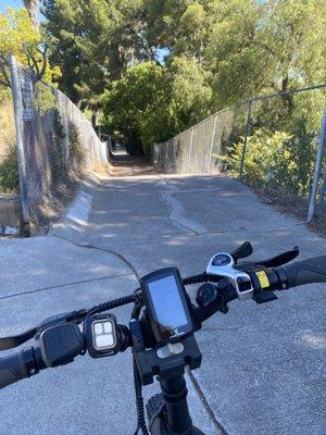 Always fun peddling the bike here!