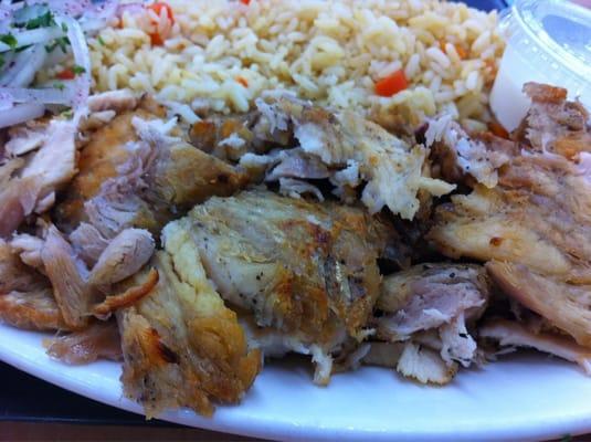 Chicken shawarma plate.