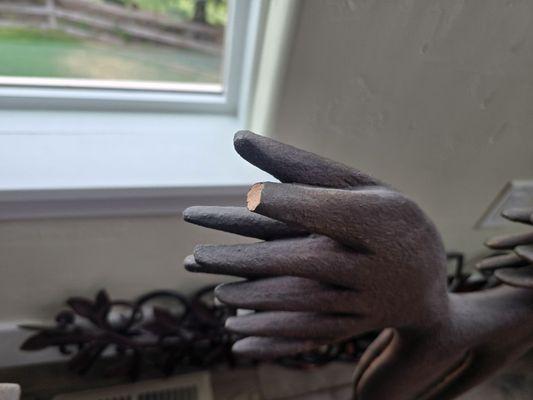 picture of 1 of 2 broken art pieces