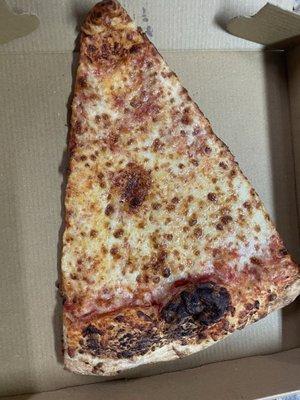A slice of cheese pizza