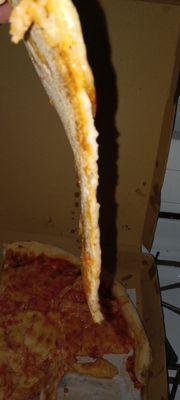 This is a large I was extra cheese. I'm so done