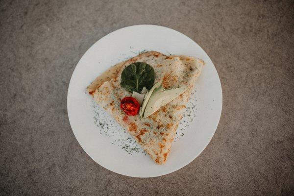 Indulge in our Turkey Avocado crepe! Packed with savory turkey, creamy avocado.Taste the bliss today!
