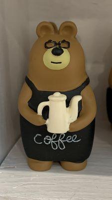 Coffee bear figurine