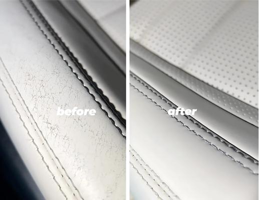 Repair of damaged Mercedes car seats using premium fillers and exact color matching. Save on costly replacements.1-year warranty.