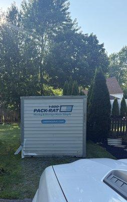 Damaged storage container.