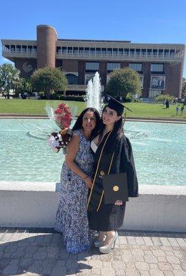 Me and my daughter after her graduation