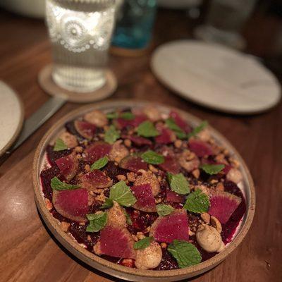 Beets - hibiscus, cashew, radish, mint