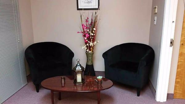 Unwind instantly as you sit and relax. Listening to the soothing sounds knowing that your health needs will be taken care of!