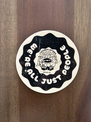 One of the sticker options. Great local shop!