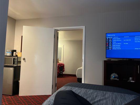 Doors connecting the family suite