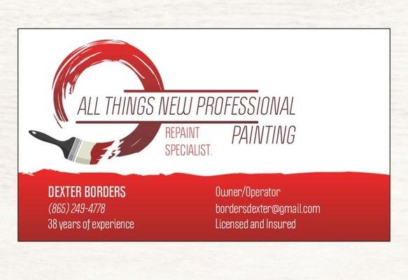All Things New Professional Painting