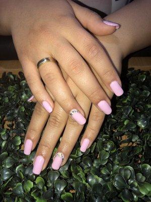 Wedding Nails with Swarovski