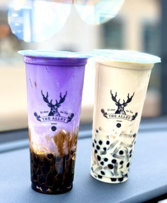 Ube Crème Brûlée Brown Sugar and Jasmine Milk Tea