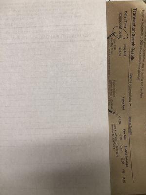 Here's the fraudulent charge