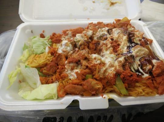 Order lamb over rice, got chicken over rice.