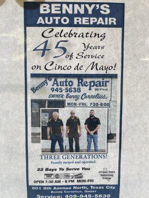 Benny's Auto Repair