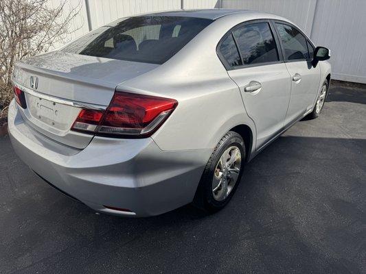 Silver Honda Civic