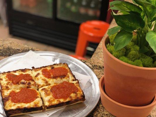 Try our new Detroit style pizza