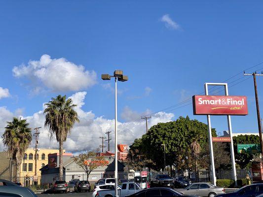 It's a beautiful day to explore a grocery store in the adjacent neighborhood!