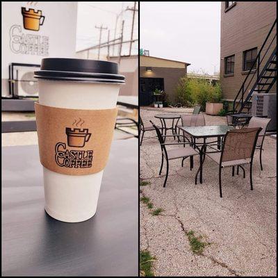 Drip coffee and outdoor seating!