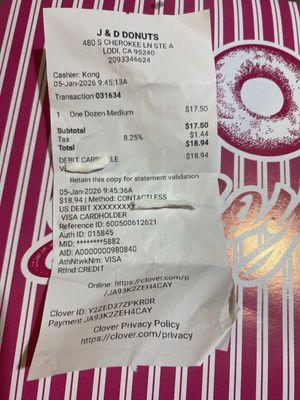 Proof of purchase or should I say proof of robbery hahaha