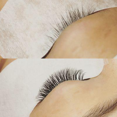 Classic set of eyelash extensions