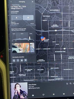 Exact location of Tesla Supercharger Station.