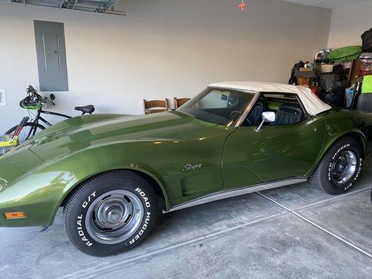 Corvette to be worked on