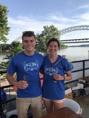 Photo op with fellow volunteer, Zane!